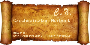 Czechmeiszter Norbert névjegykártya